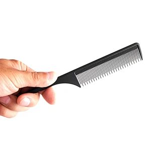 Carbon fiber comb fiber carbon hair comb carbon fiber carbon carbon fiber Rat-Tail Comb Rat Tail Parting Comb Custom Parting Comb