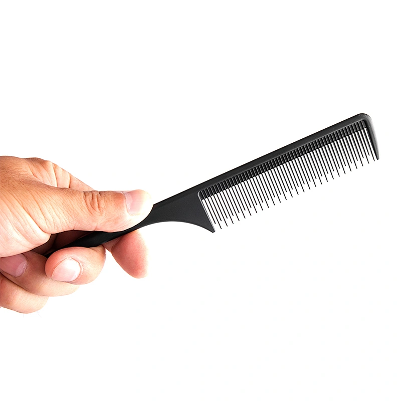Carbon fiber comb fiber carbon hair comb carbon fiber carbon carbon fiber Rat-Tail Comb Rat Tail Parting Comb Custom Parting Comb
