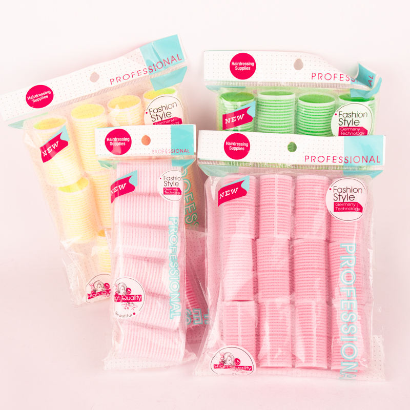 Tianba sponge-core self-grip roller series packaging and color examples