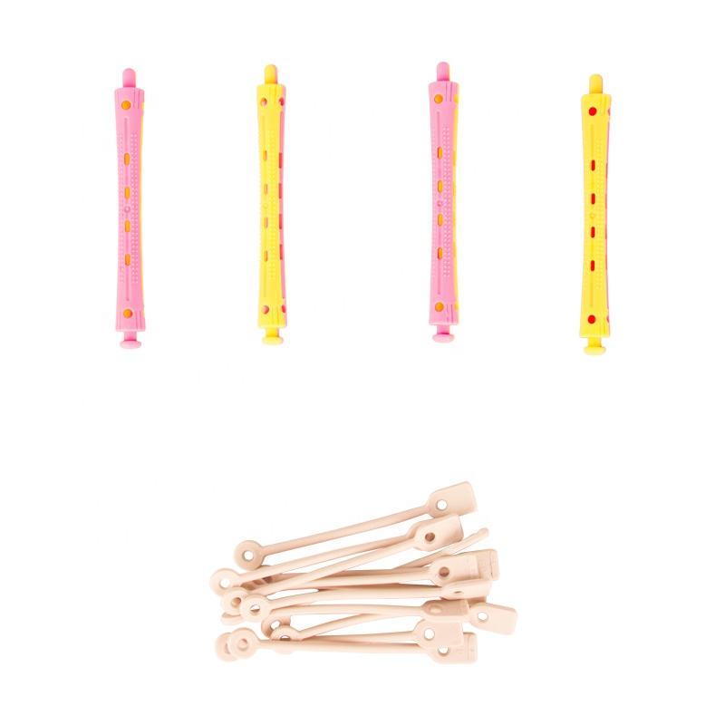 Tianba PC 94922 8 x 91 mm long bi-colour cold wave perm rod with holding band