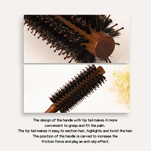 Wooden round brush