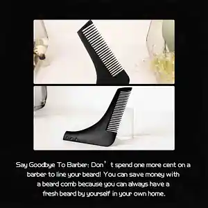 Hot Selling Wholesale Men Care Styling Beard Shaping Comb for man Beard Comb