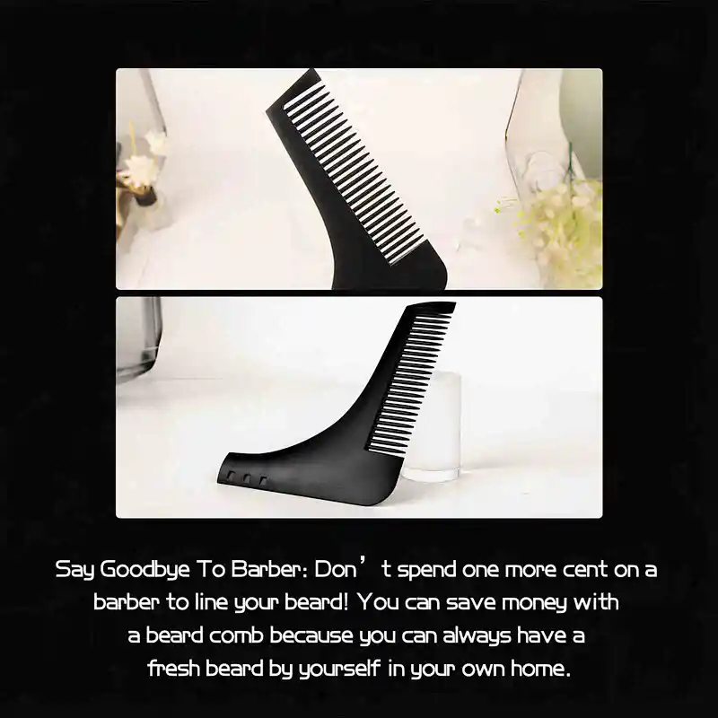 Hot Selling Wholesale Men Care Styling Beard Shaping Comb for man Beard Comb