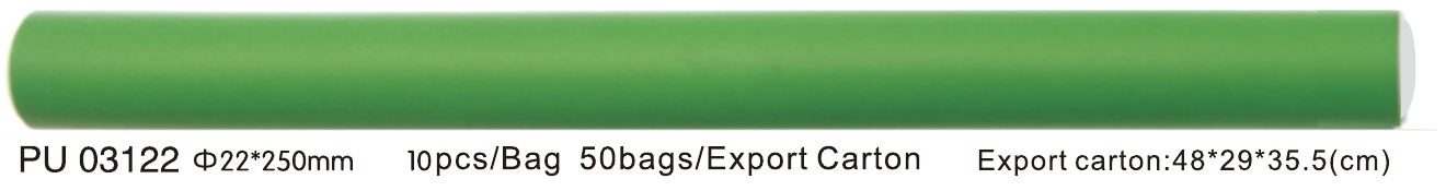 Tianba PU 03122 22 x 250 mm bendable flexi rod hair rollers