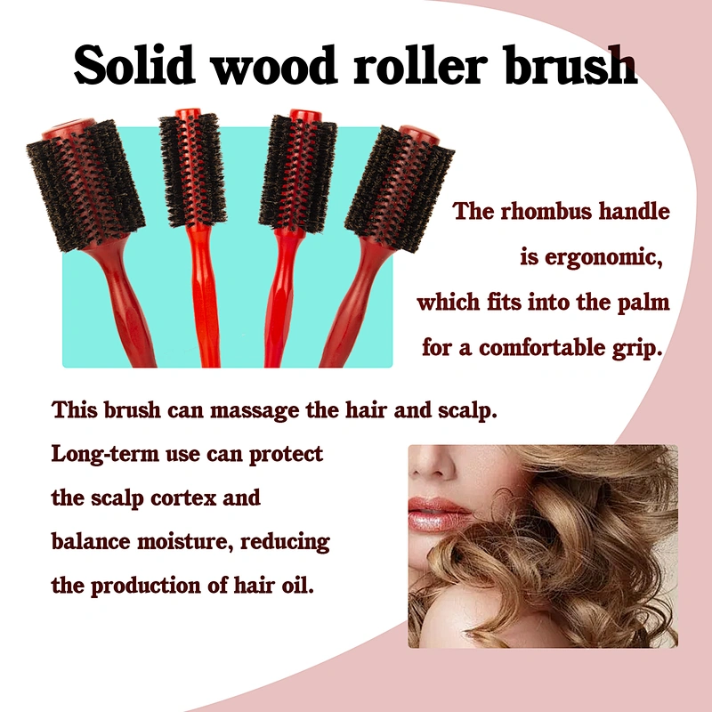 Wooden round brush