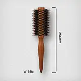 hair brush round wooden