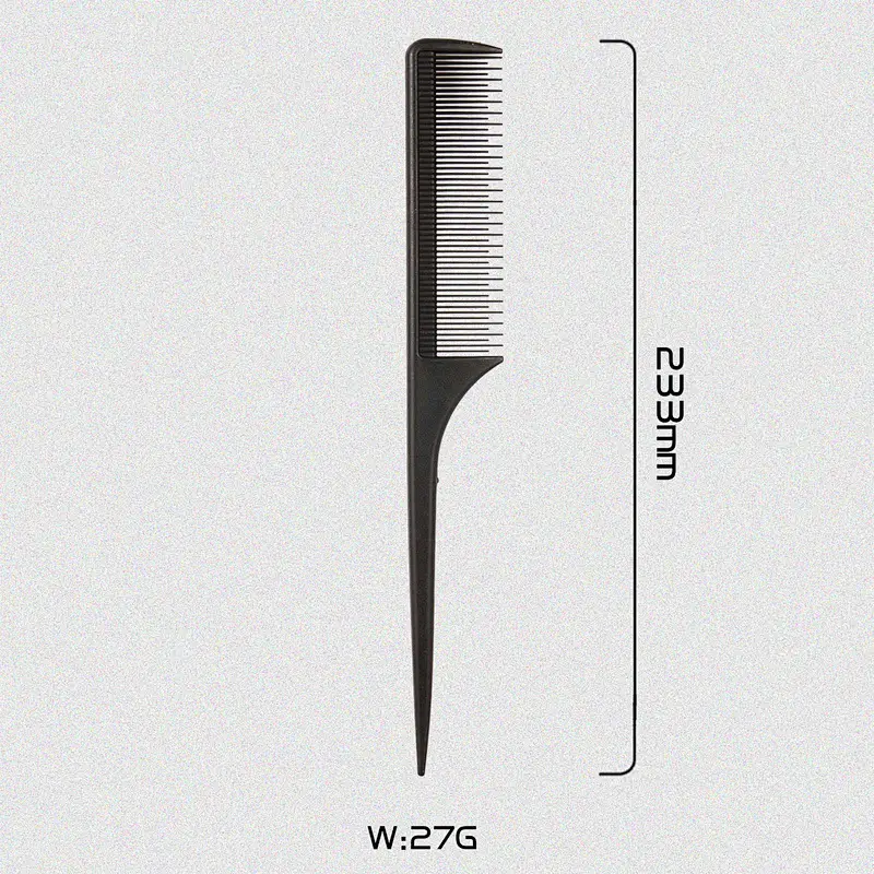 Carbon fiber comb fiber carbon hair comb carbon fiber carbon carbon fiber Rat-Tail Comb Rat Tail Parting Comb Custom Parting Comb