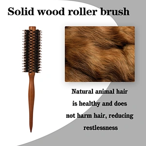 Wooden round brush