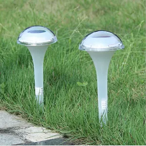 Waterproof IP44 mushroom RGB color changing solar light