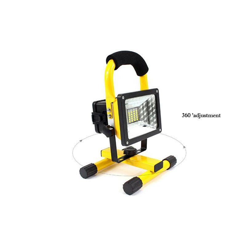 Portable outdoor rechargeable flood work light