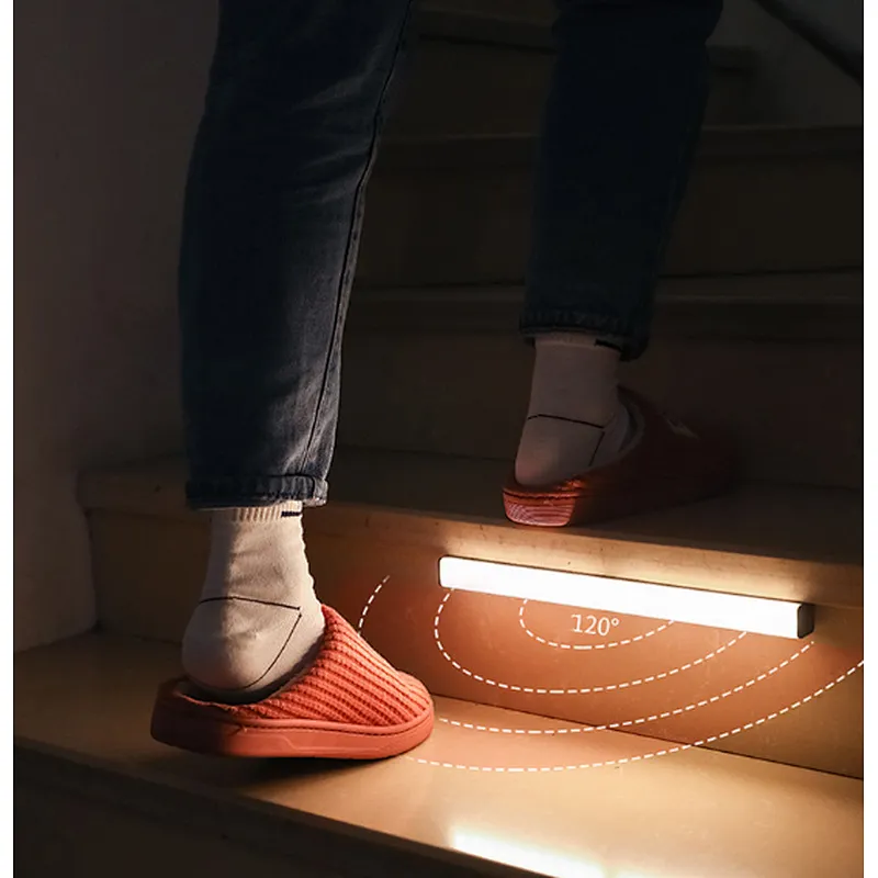 Stick-on motion sensor wireless USB 21cm LED night light