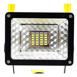 Portable outdoor rechargeable flood work light