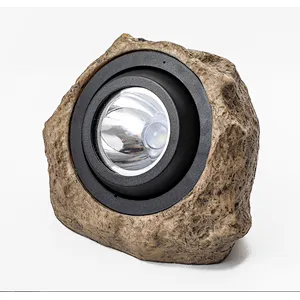 Decorative stone texture pathway yard waterproof solar light