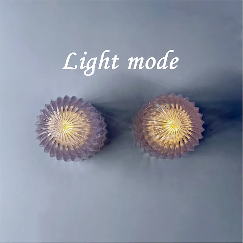 New design battery operated transparent candle light