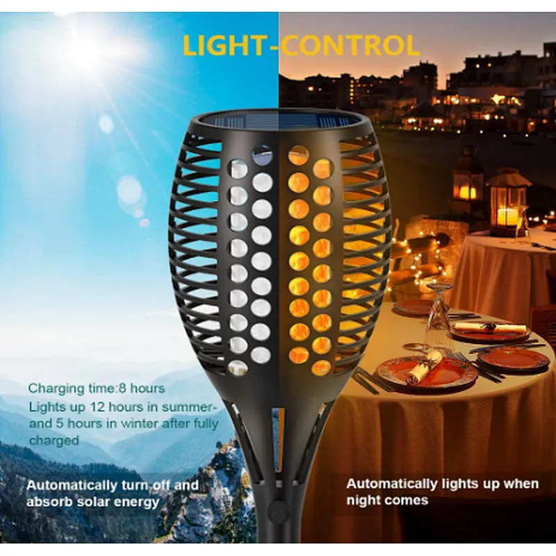 Outdoor decoration waterproof IP65 LED garden solar light