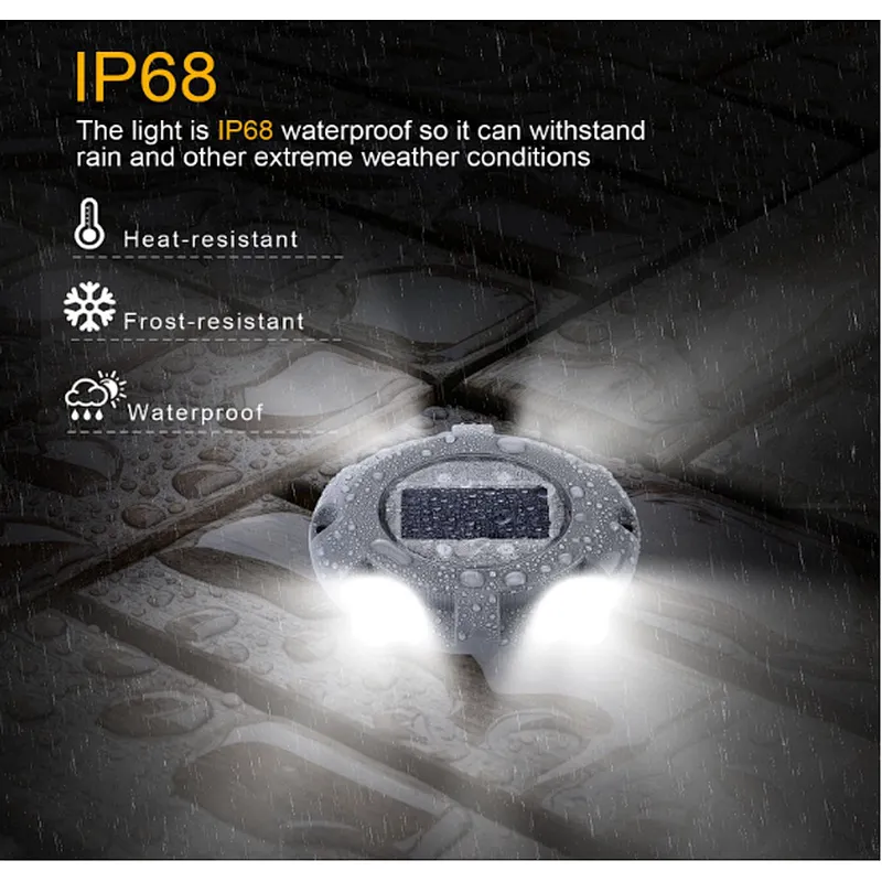 UFO aluminum durable waterproof IP67 outdoor solar sensor light