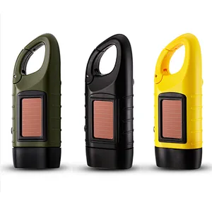 solar hand crank flashlight