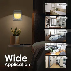 Bedroom plug into wall motion sensor night lights