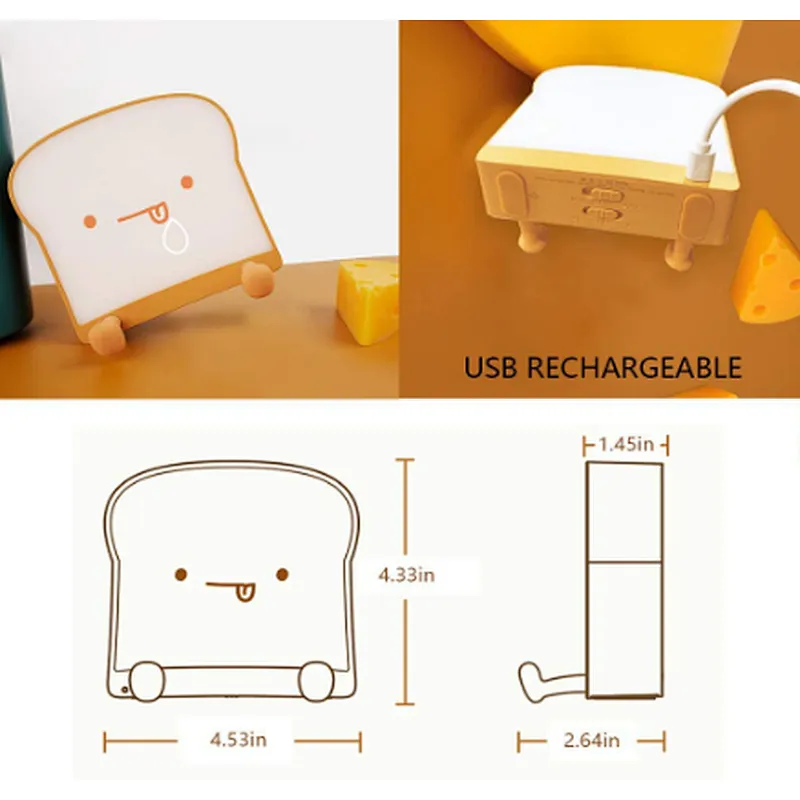 3D Decorative Toast night light