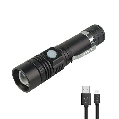 Zoomable pocket flashlight