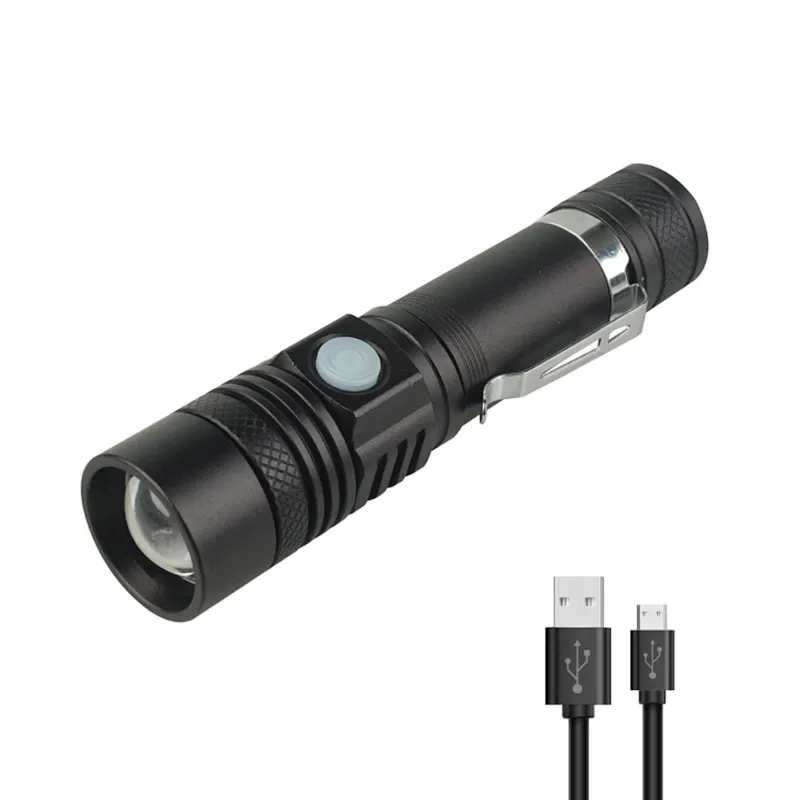 Zoomable pocket flashlight
