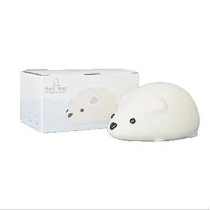 Touch silicone soft light  sleeping mouse night light