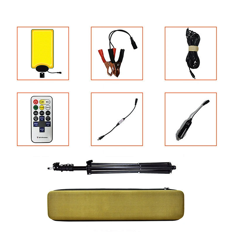 Retractable standing led tripod flood work light