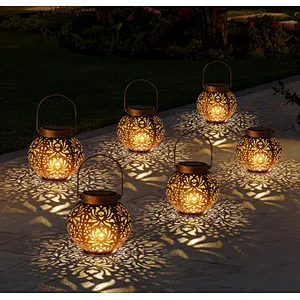 Garden outdoor lantern waterproof IP6 decorative hanging solar light