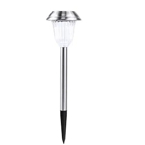 Decorative ground plug LED light outdoor pathway waterproof IP65 RGB solar garden lights