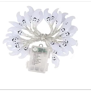 Halloween decoration ghost LED lights indoor 1.2m 10 LED battery operated`RGB string light