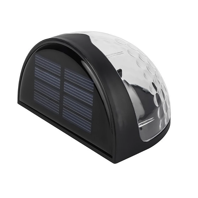 Semicircle outdoor waterproof IP65 fence stair step solar powered LED wall light