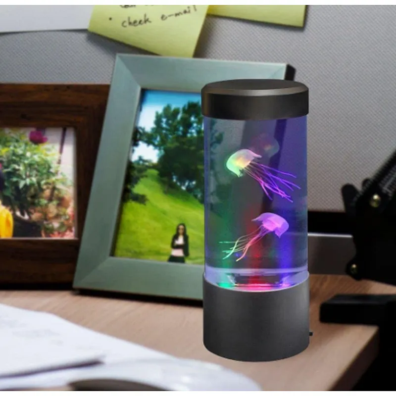 Fantasy yeelight night light bulb decoration jellyfish desktop lamp with color changing light