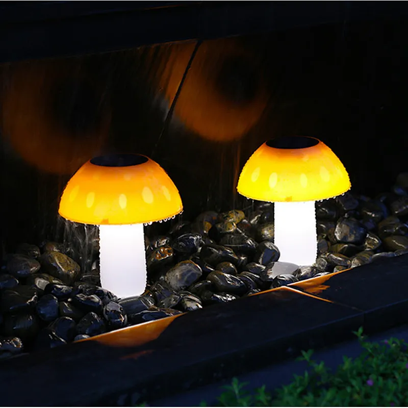 Home light landscape mushroom waterproof IP65 lawn LED garden solar plug ground lights