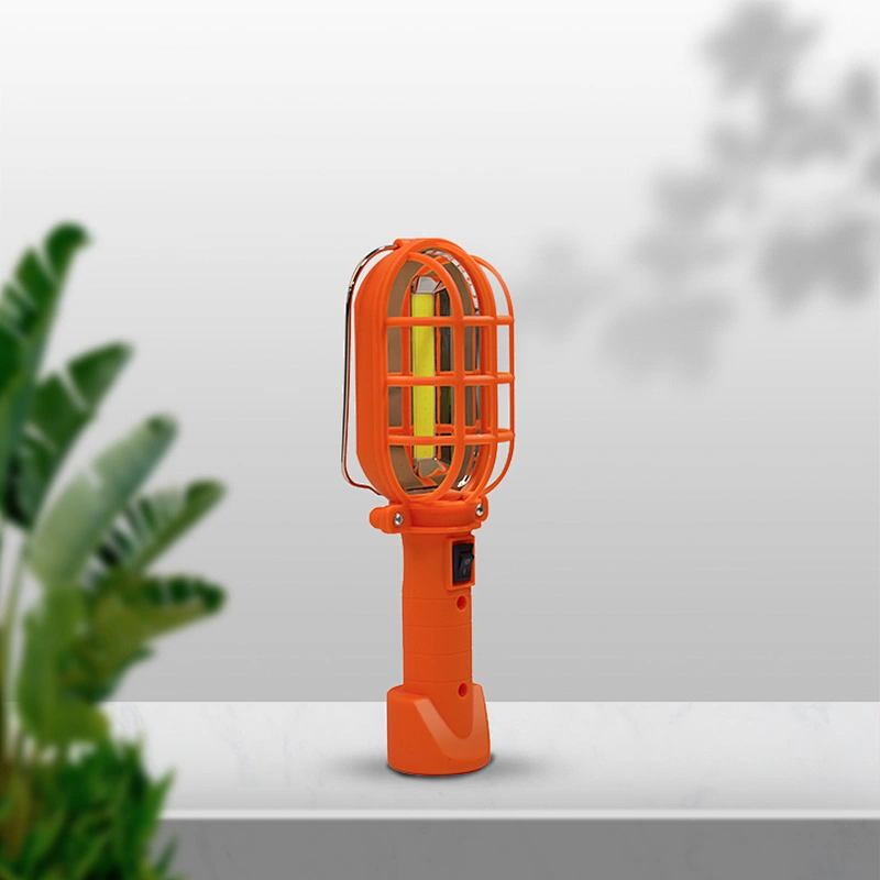 Portable ABS Orange 3*AA Battery 3W Cob Led Work Light For Car Repair