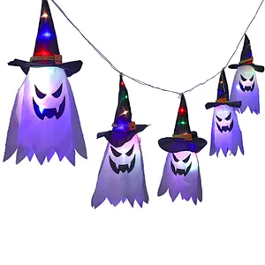 Halloween waterproof IP44 LED light hanging glowing ghost 3m 5pcs string lights