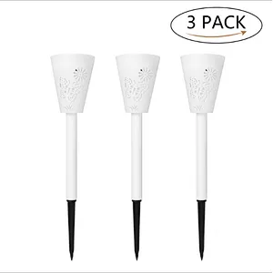 Hollow butterfly ground outdoor light waterproof IP65 LED garden panel solar lights