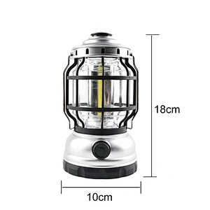 3*AA Vintage stepless dimming camping lantern