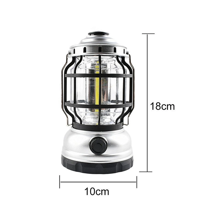 3*AA Vintage stepless dimming camping lantern