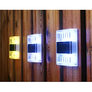 Solar outdoor wall RGB decorative waterproof IP65 LED out lights fence light