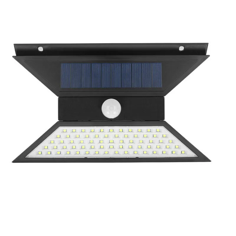 Premium retractable motion sensor adjustable angle 67 LED waterproof IP65 solar wall light