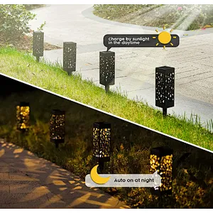 Modern light garden decorative solar powered charging ground lights