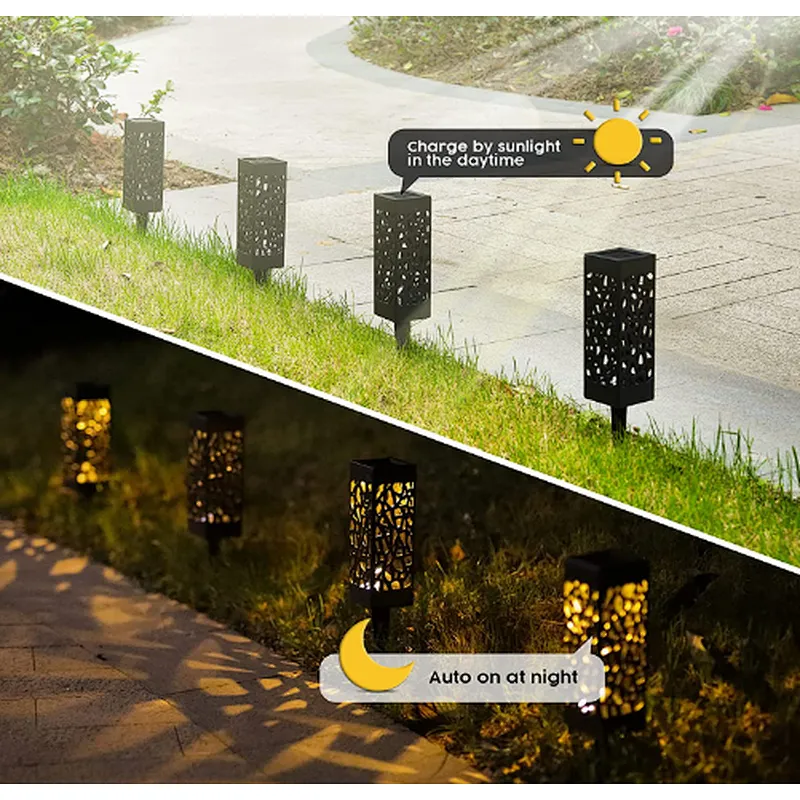 Modern light garden decorative solar powered charging ground lights