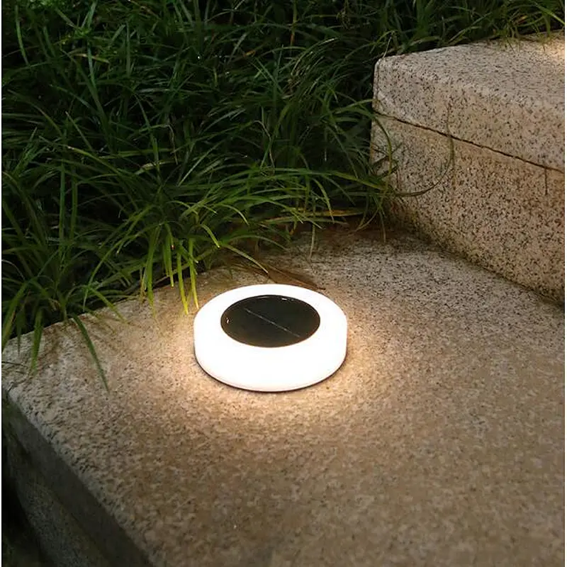 Outdoor waterproof IP65 backyard landscape lawn lamp buried 8 LED solar energy light