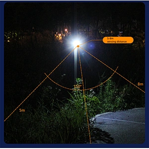 Premium retractable motion sensor adjustable angle 67 LED waterproof IP65 solar wall light