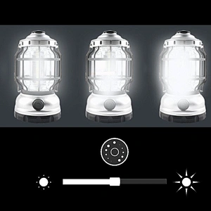 3*AA Vintage stepless dimming camping lantern