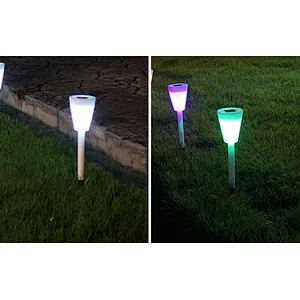 Hollow butterfly ground outdoor light waterproof IP65 LED garden panel solar lights