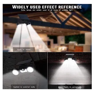 3 mode channel design wall LED road garden outdoor waterproof IP65 motion sensor solar light