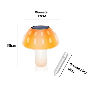 Home light landscape mushroom waterproof IP65 lawn LED garden solar plug ground lights