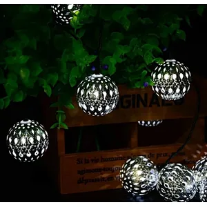 Moroccan garden lighting waterproof 5 meters 20 LED holiday decorative solar outdoor string light