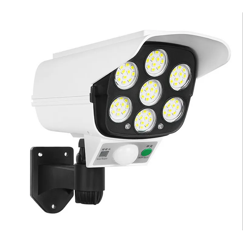 LED flood lights remote control motion sensor camera solar light